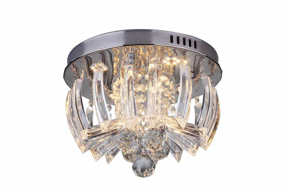 Plafon Greta Led 18w 6500k 30cm Cromado Bivolt Startec