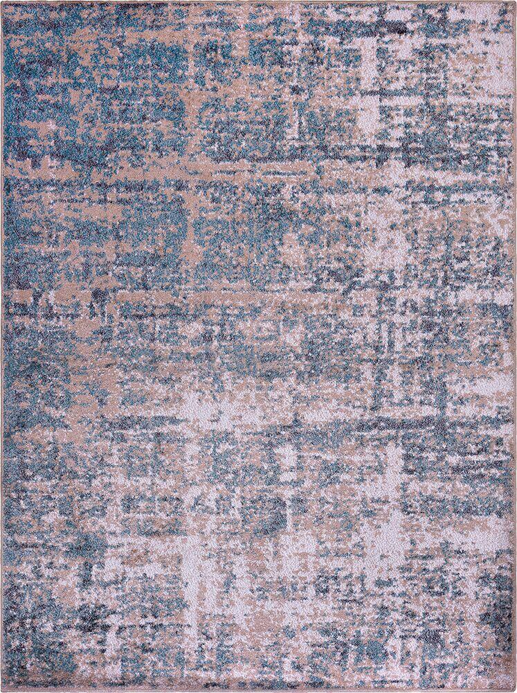 Tapete Classic Bahamas Polipropileno 1,00x1,50m Creme e Azul J Serrano