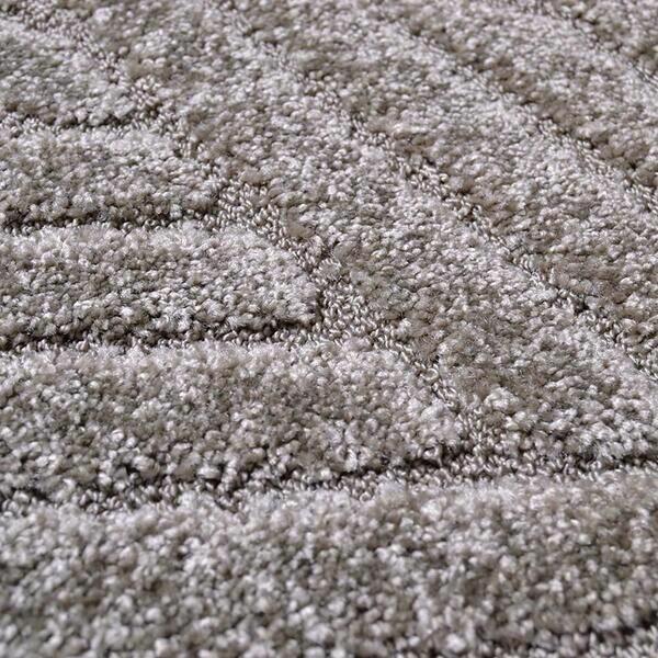 Tapete Realce Trama Polipropileno 1,00x1,50m Taupe J Serrano