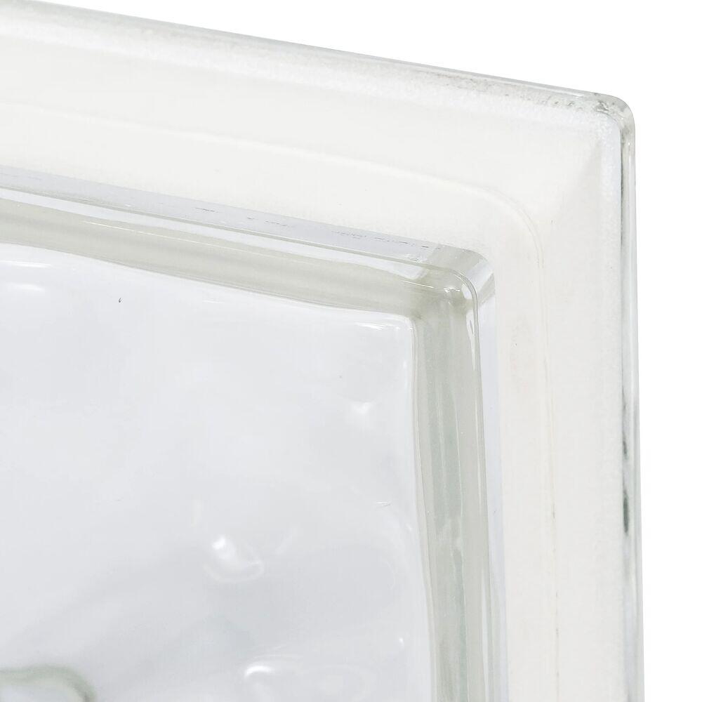 Tijolo Vidro 19x19x8cm Cloudy Clear Incolor Vitraltec