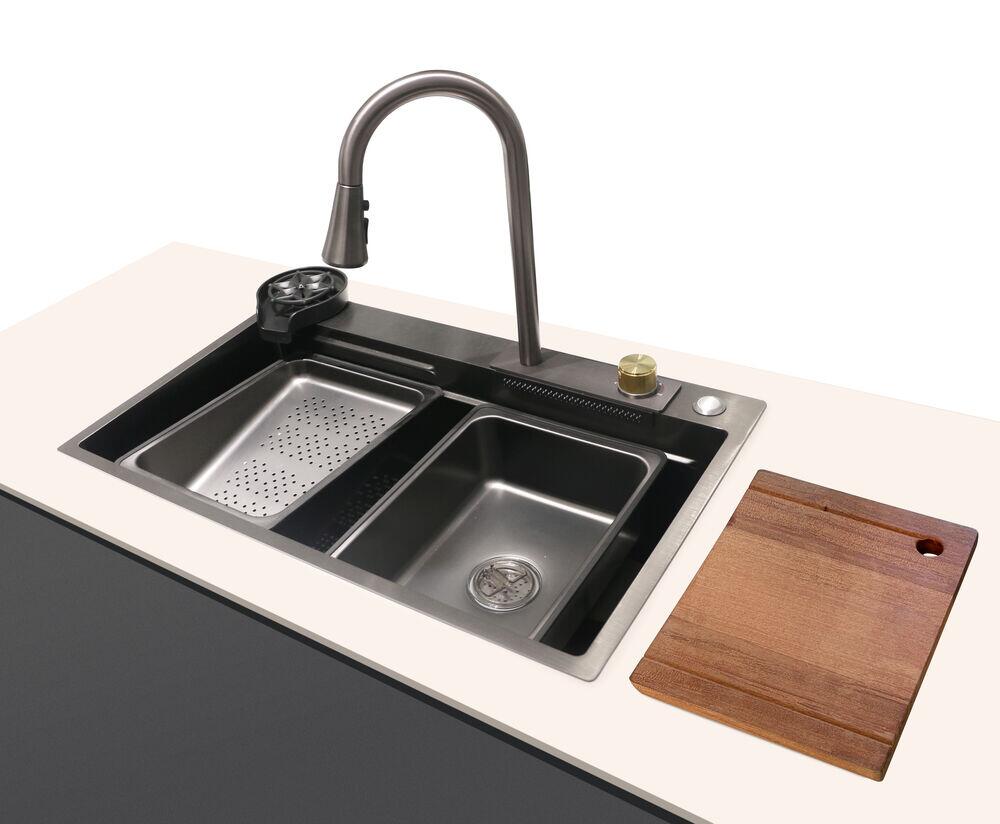Kit Cuba para Cozinha de Embutir com Misturador e Acessórios 75x46cm Addra