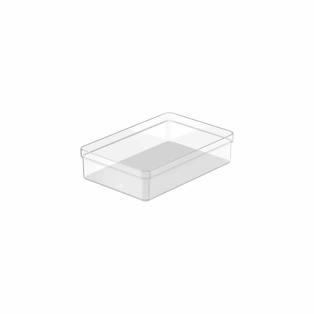 Organizador de Gaveta Clear Acrilico 22,5x15x5,6cm Natural Martiplast