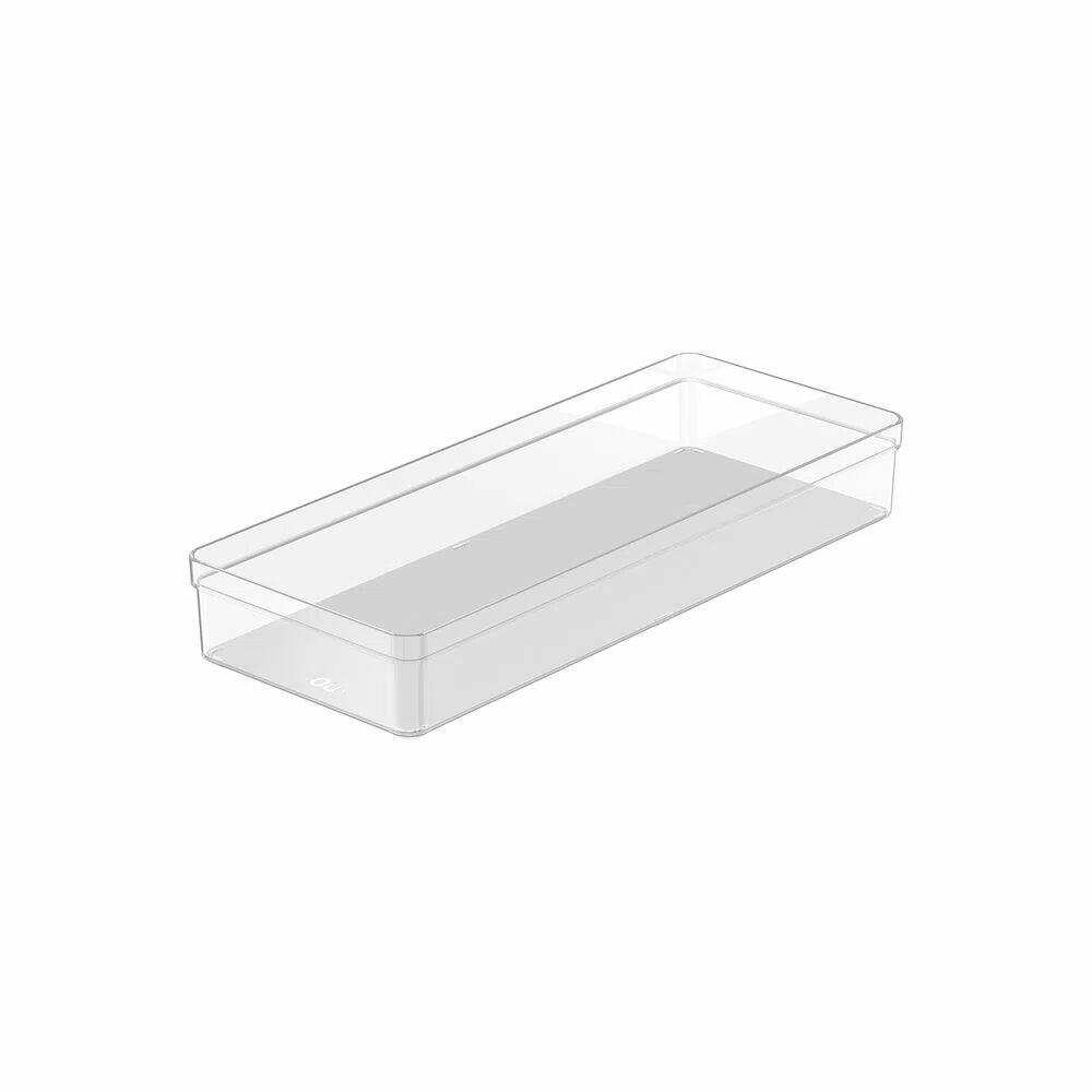 Organizador de Gaveta Clear 37,5x15x5,6cm Natural Martiplast