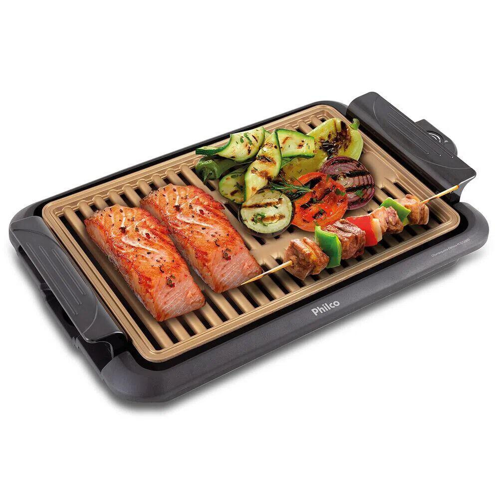 Churrasqueria PCQ1200D Philco 1200W Preto/Dourado