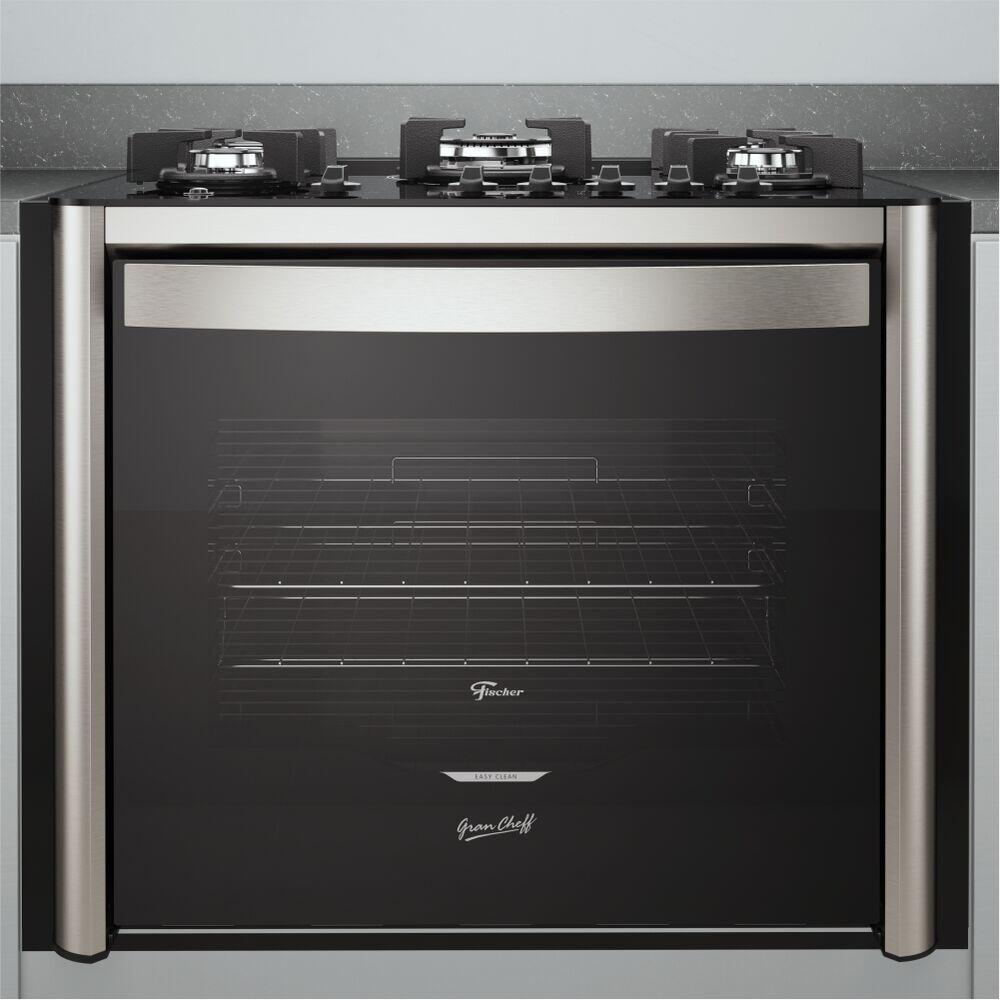 Fogão de Embutir 5 Bocas Gran Chef 110L Silver Fischer