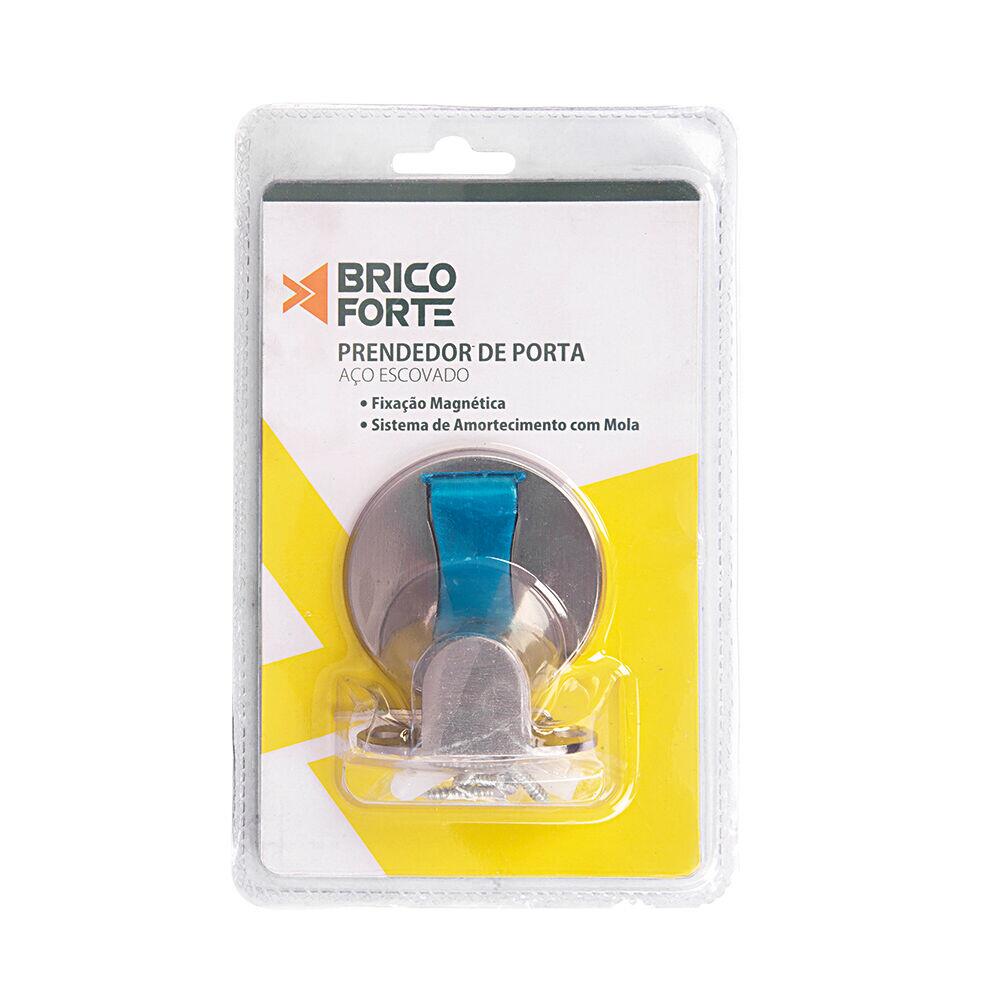 Prendedor Porta Magnética Aço Escovado Piso Diagonal