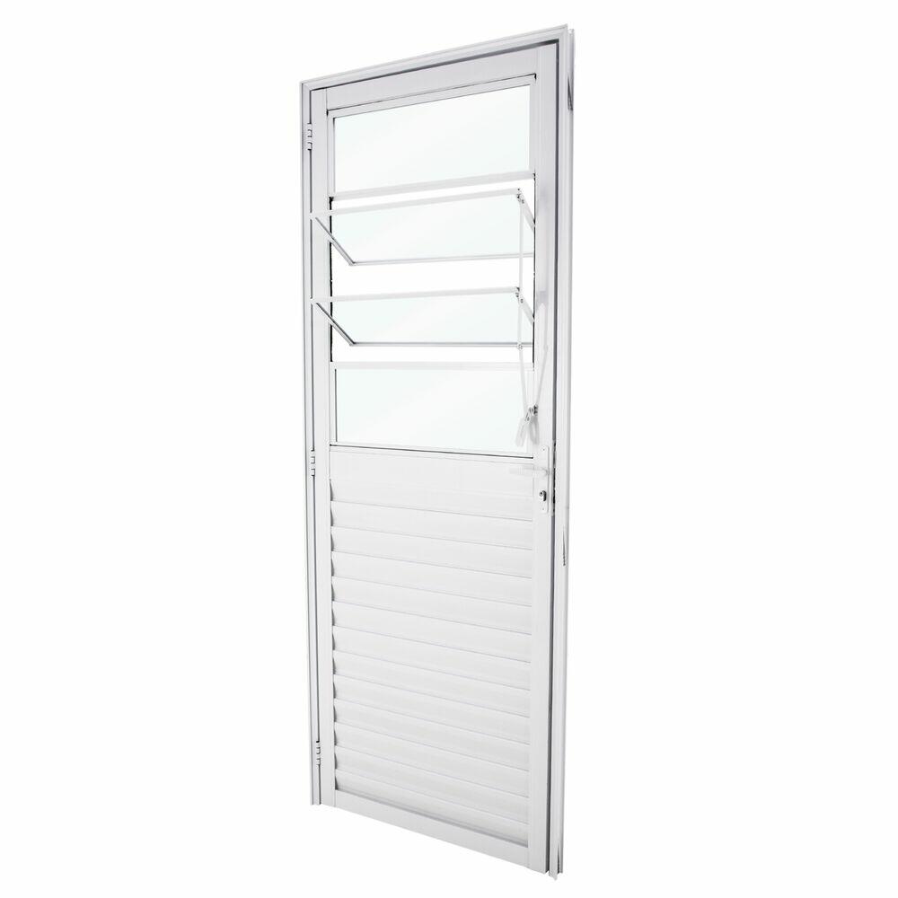 Porta de Abrir Classic Alumínio 2,10x0,80m Branco CRV