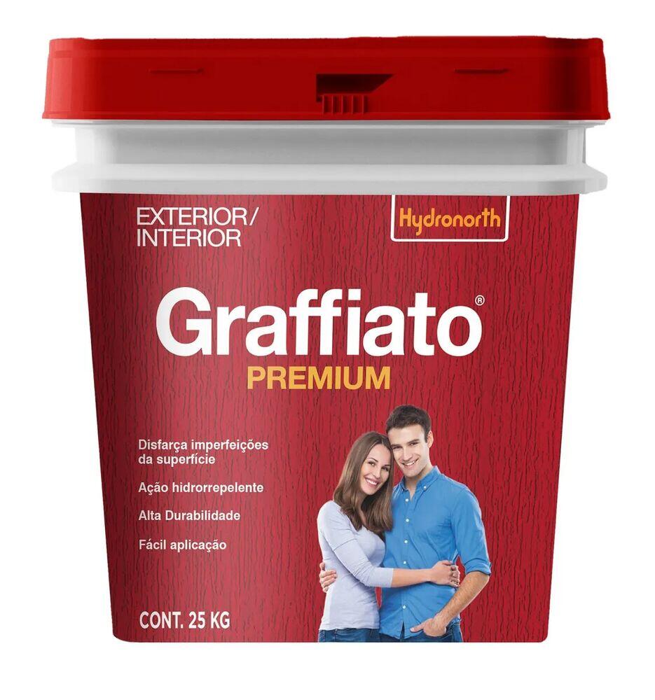 Graffiato Premium Riscado Bald Plas 25kg Branco Neve Hidrofort