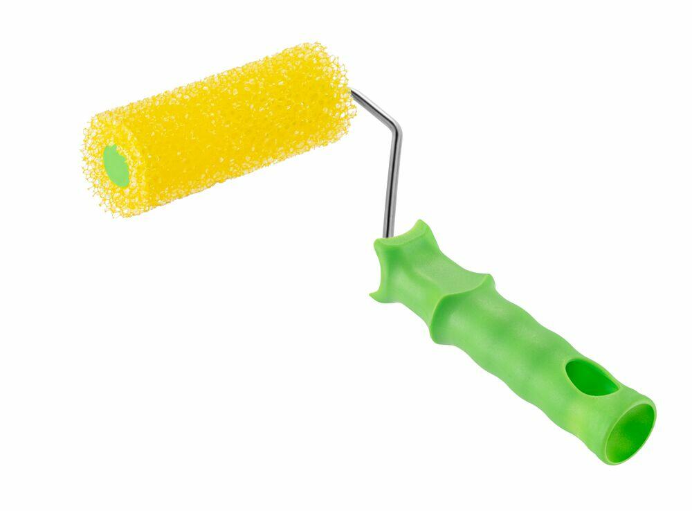 Rolo Para Textura Fina 9,0cm Amarelo Condor Pincéis