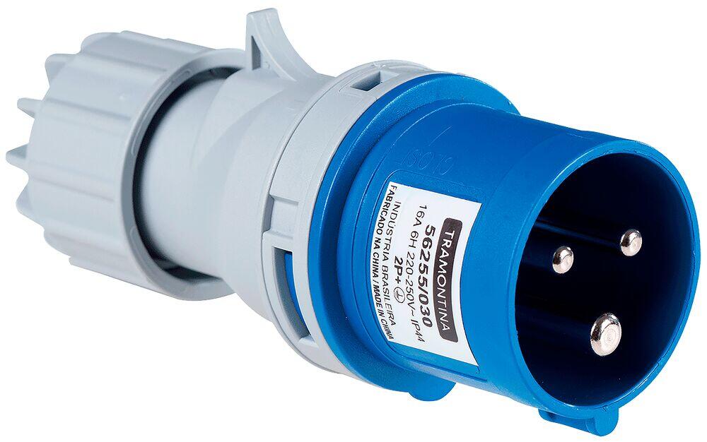 Pluge Industrial Móvel 16a 2p+t 220-250v 06h Azul Tramontina