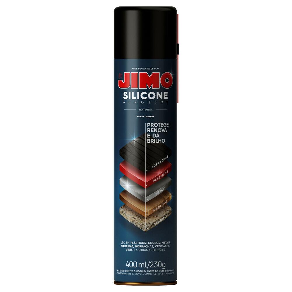 JIMO Silicone Protege Lubrifica Renova Super Brilho no Carro Casa Eletrodoméstico Natural Sem Cheiro Aerossol 400ml