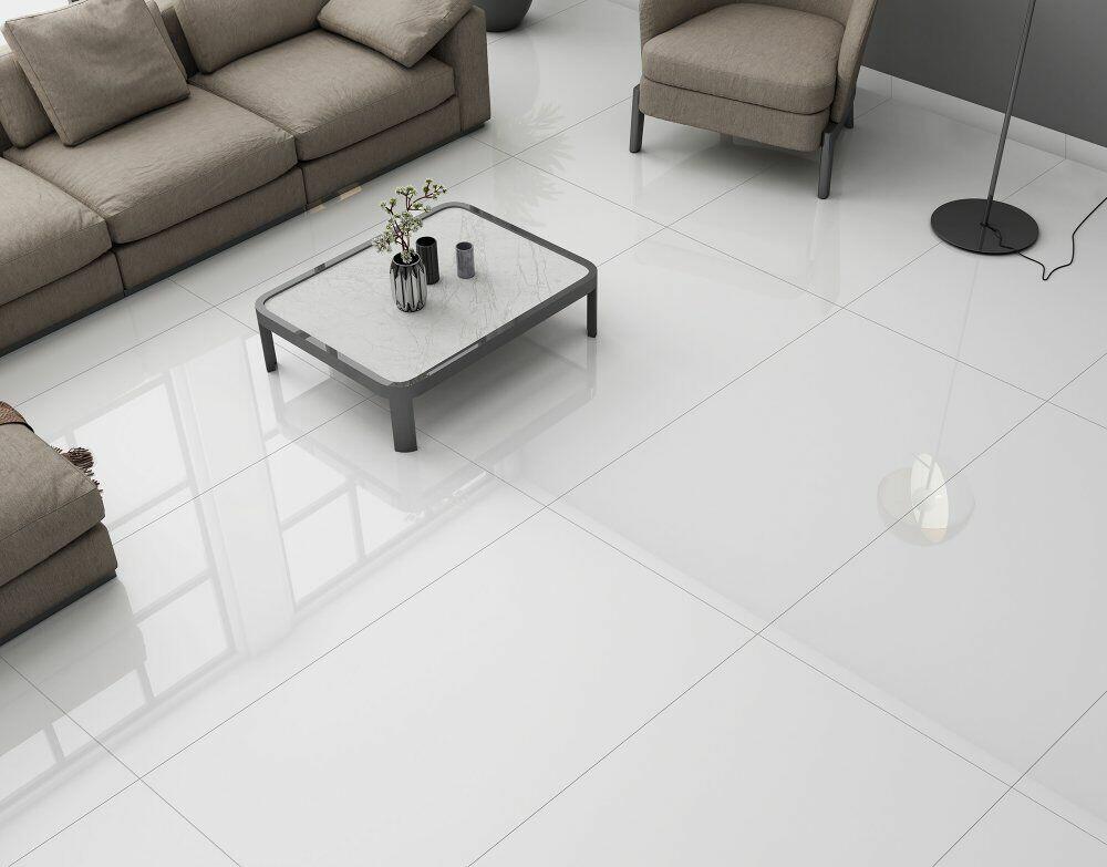 Piso Cerâmico Cotton Branco Retificado Polido 60x115 Ilhabella