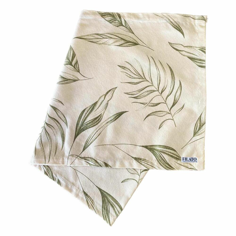 Trilho de Mesa 0,39x1,40m Palmeira Verde Mili Filato Home