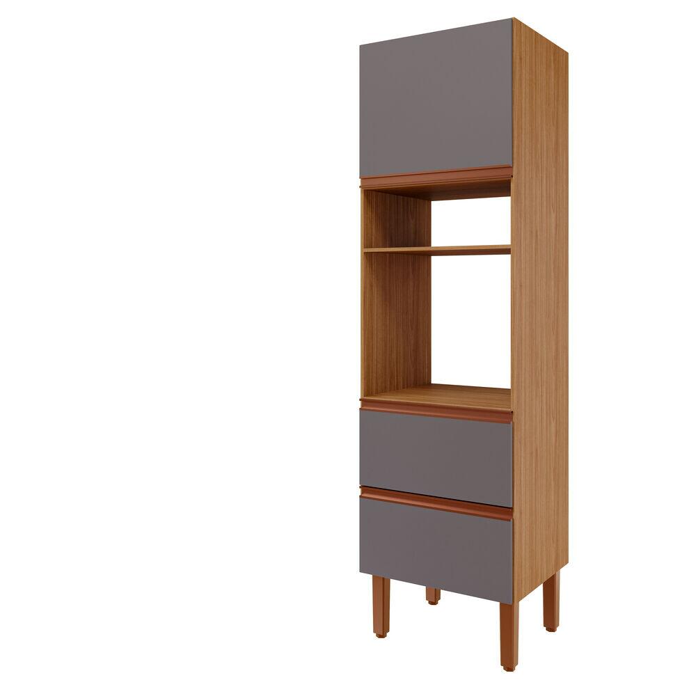 Paneleiro Cozinha 2,05m Prisma Freijo/tit  Mgm Gabinetes