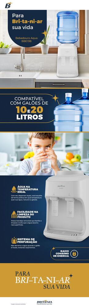 Bebedouro Britânia Aquaplus Bivolt 10L e 20L BBE13B 70W Potência