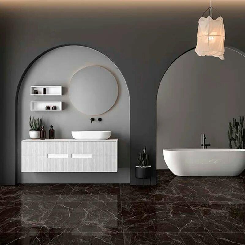 Piso Cerâmico 70x70 PR70201 Preto Extra Ilhabella