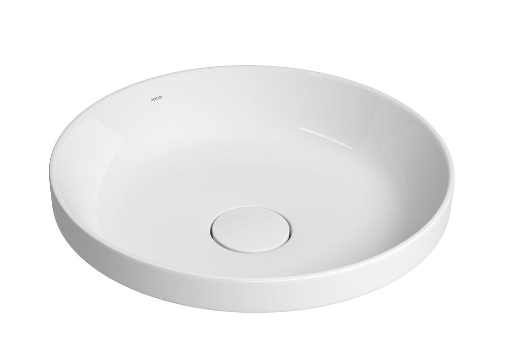 Cuba para Banheiro de Sobrepor Louça Slim Branco Redonda 40cm Deca