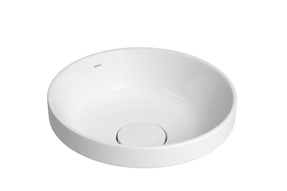 Cuba para Banheiro de Sobrepor Louça Slim Branco Redonda 30cm Deca