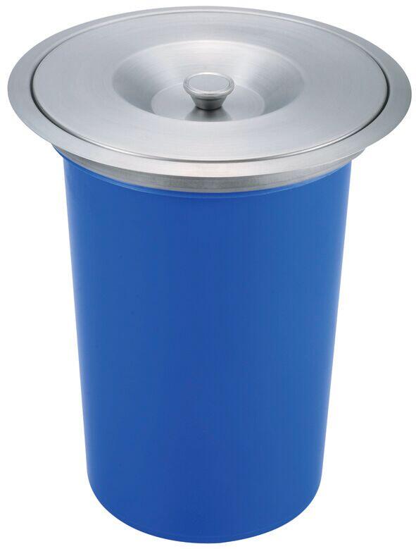 Lixeira de Embutir para Bancada 8L Inox Addra