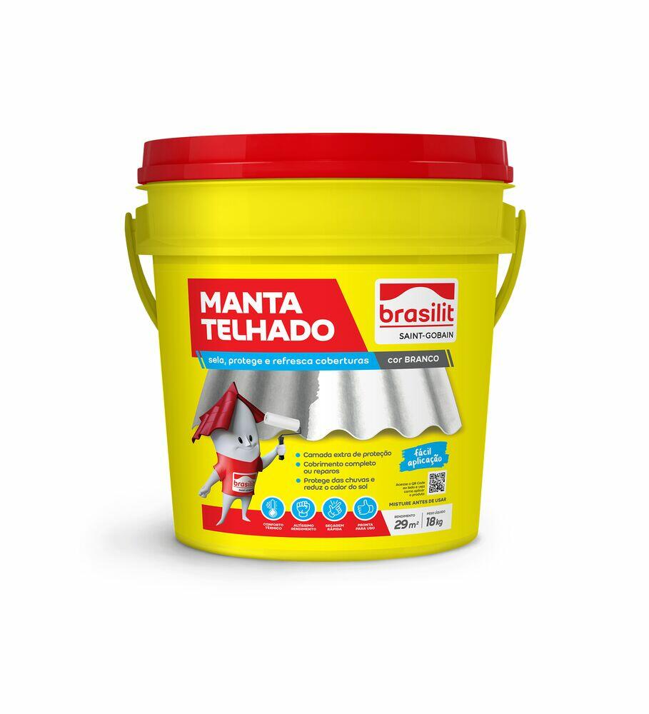 Manta Telhado 18kg Brasilit Branco