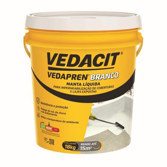 Impermeabilizante Vedapren 18L Branco Vedacit