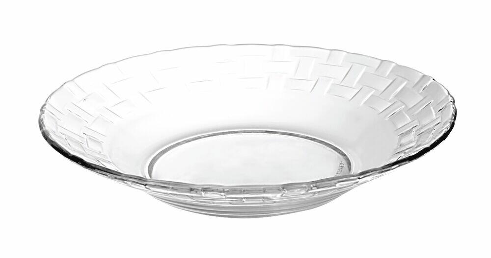 Prato Fundo 22,2cm Purity Vidro Casa&Ideia