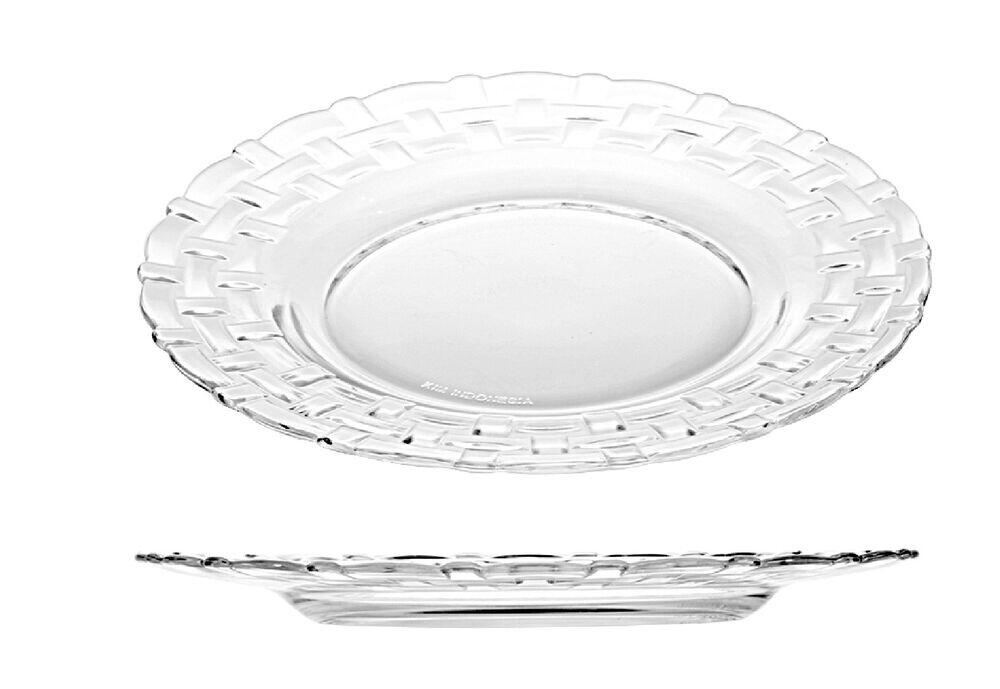 Prato Sobremesa 17,5 Cm Purity Vidro Casa&Ideia
