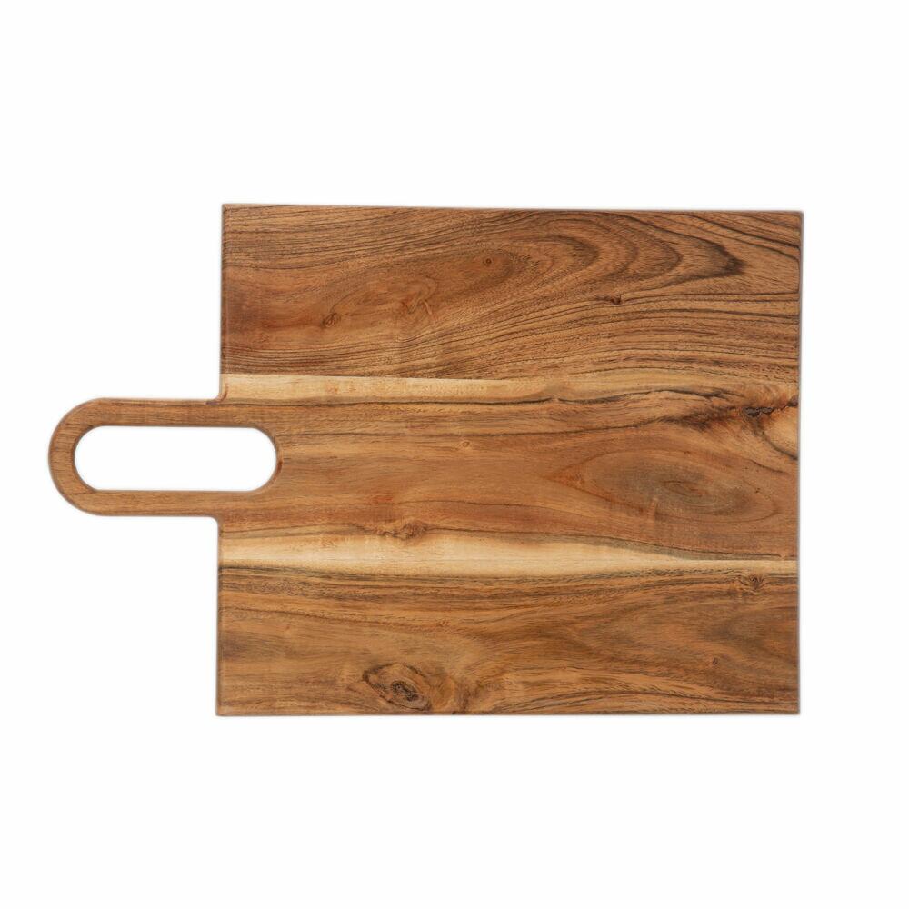 Tabua de Cozinha Nadi 45,5x30x1,5cm Madeira Natural Retangular Casa&ideia