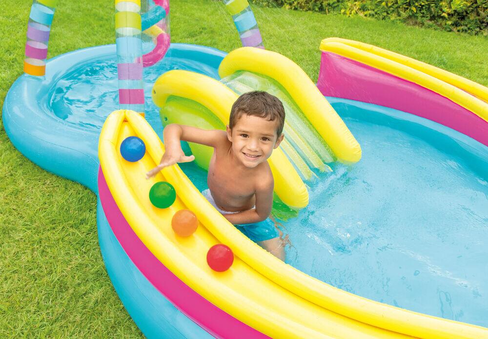 Piscina Playground Rainbow Funnel 206 Litros Intex