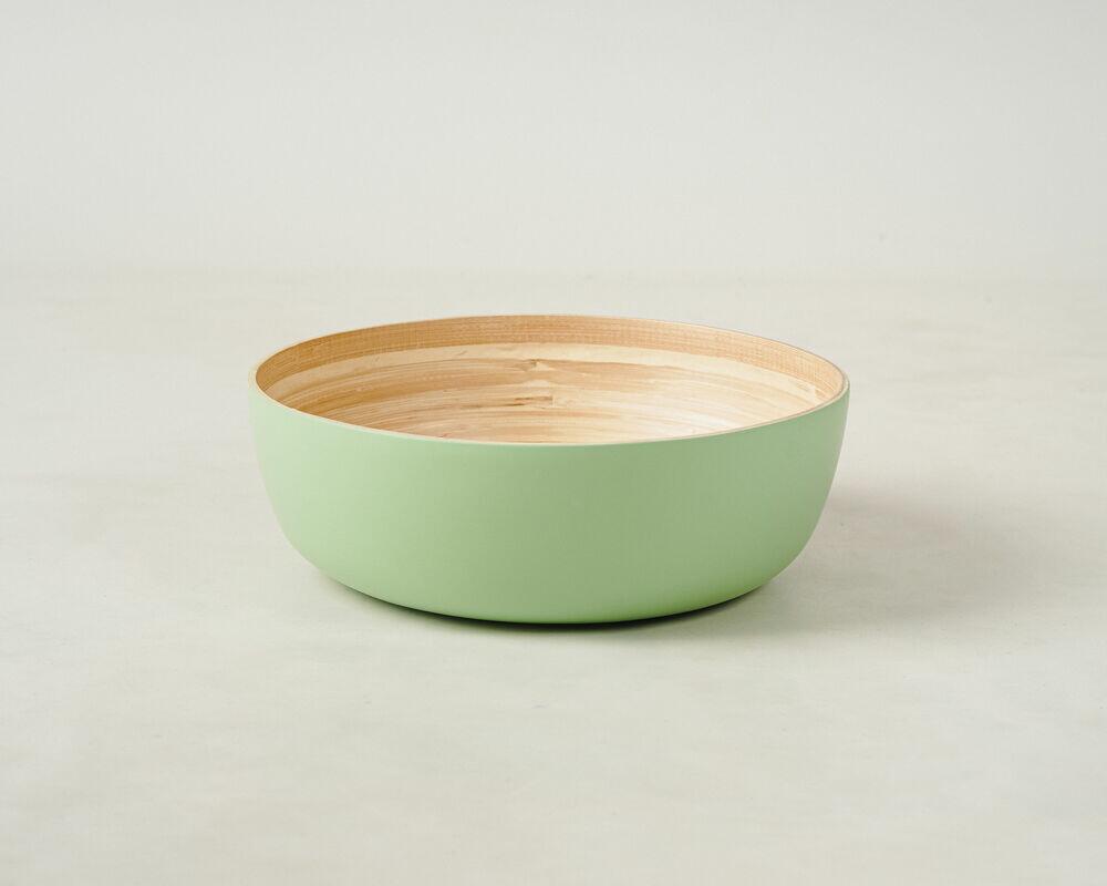 Bowl 30cm Bambu Verde Fosc Redondo Casa&ideia