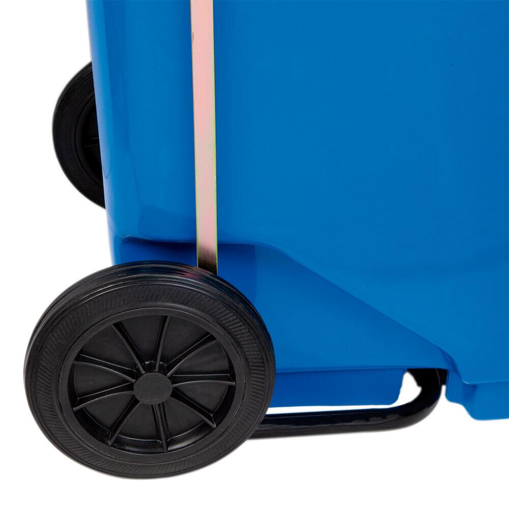 Lixeira Seletiva 120l Azul com Pedal Casa&ideia