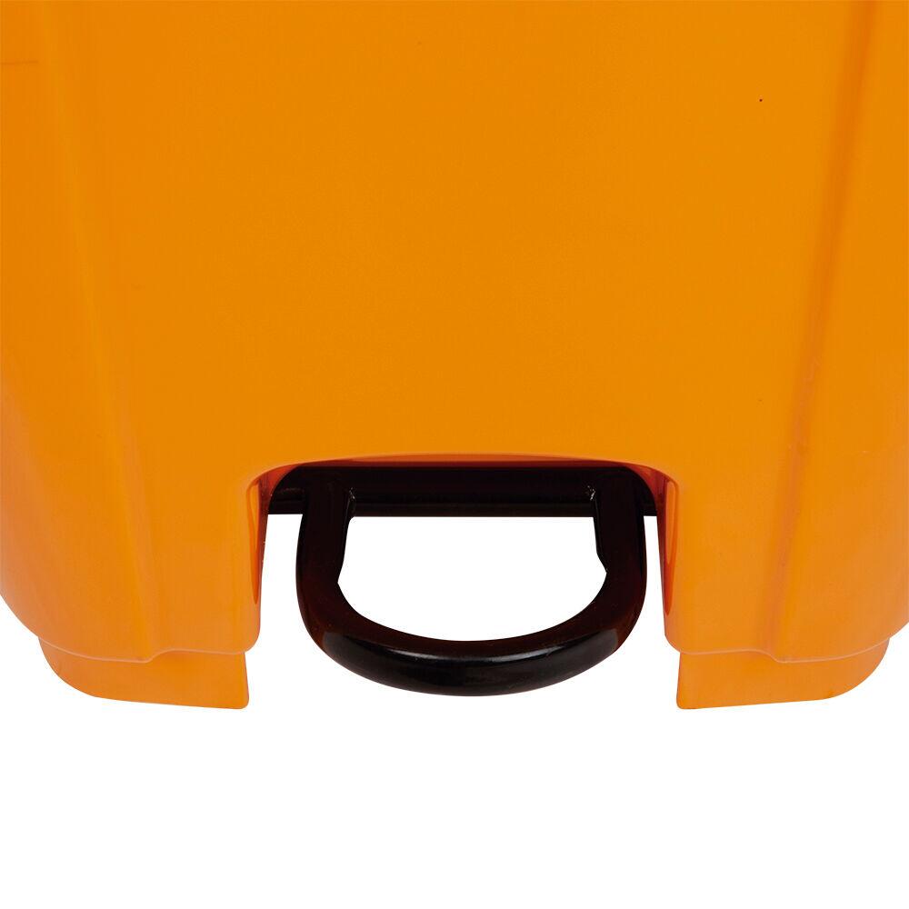 Lixeira Seletiva 120l Laranja com Pedal Casa&ideia