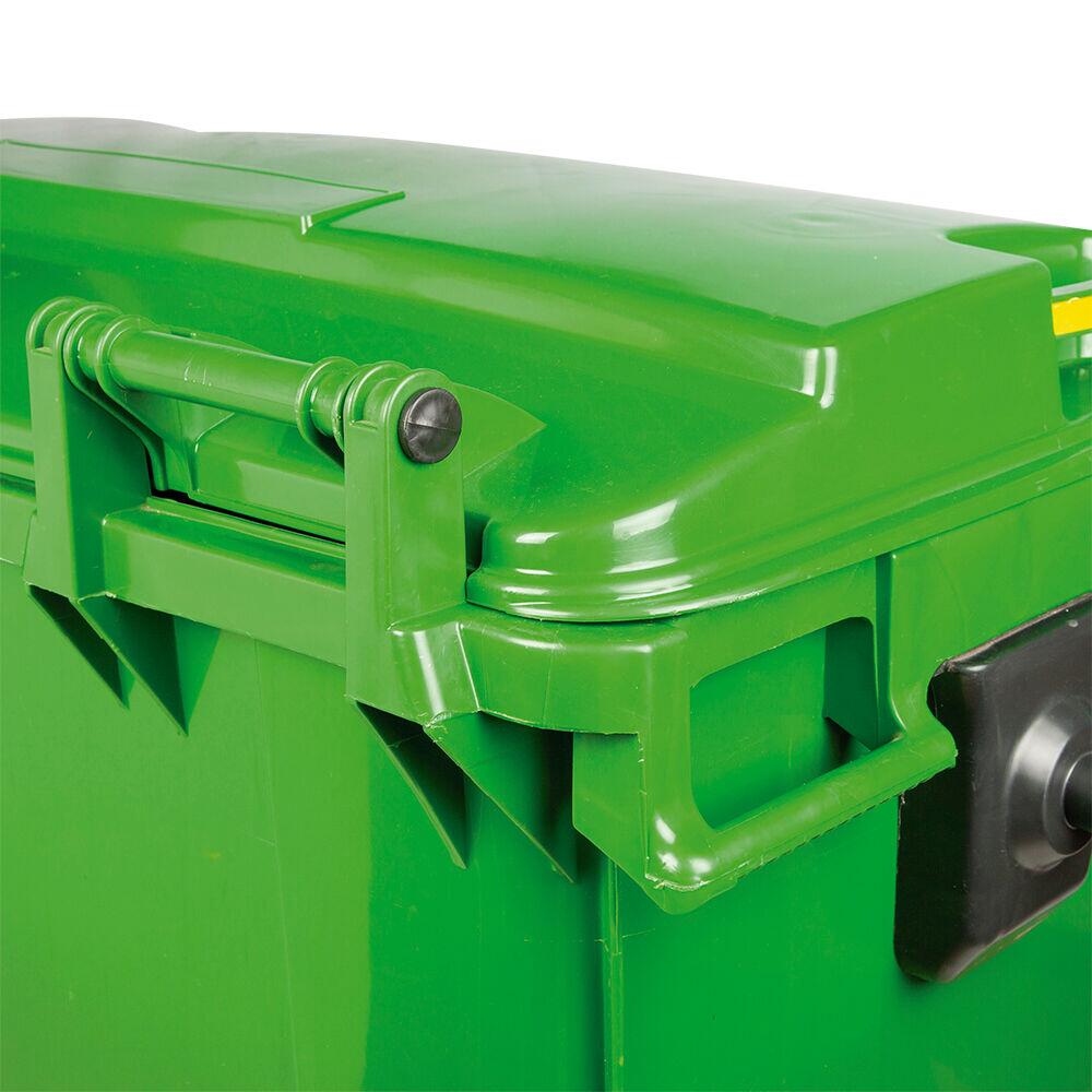 Lixeira Seletiva 660l Verde com Roda Casa&ideia