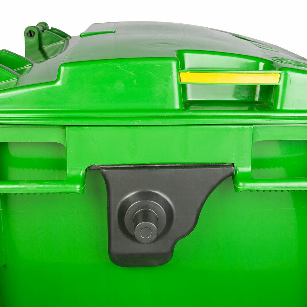 Lixeira Seletiva 1100l Verde com Roda Casa&ideia