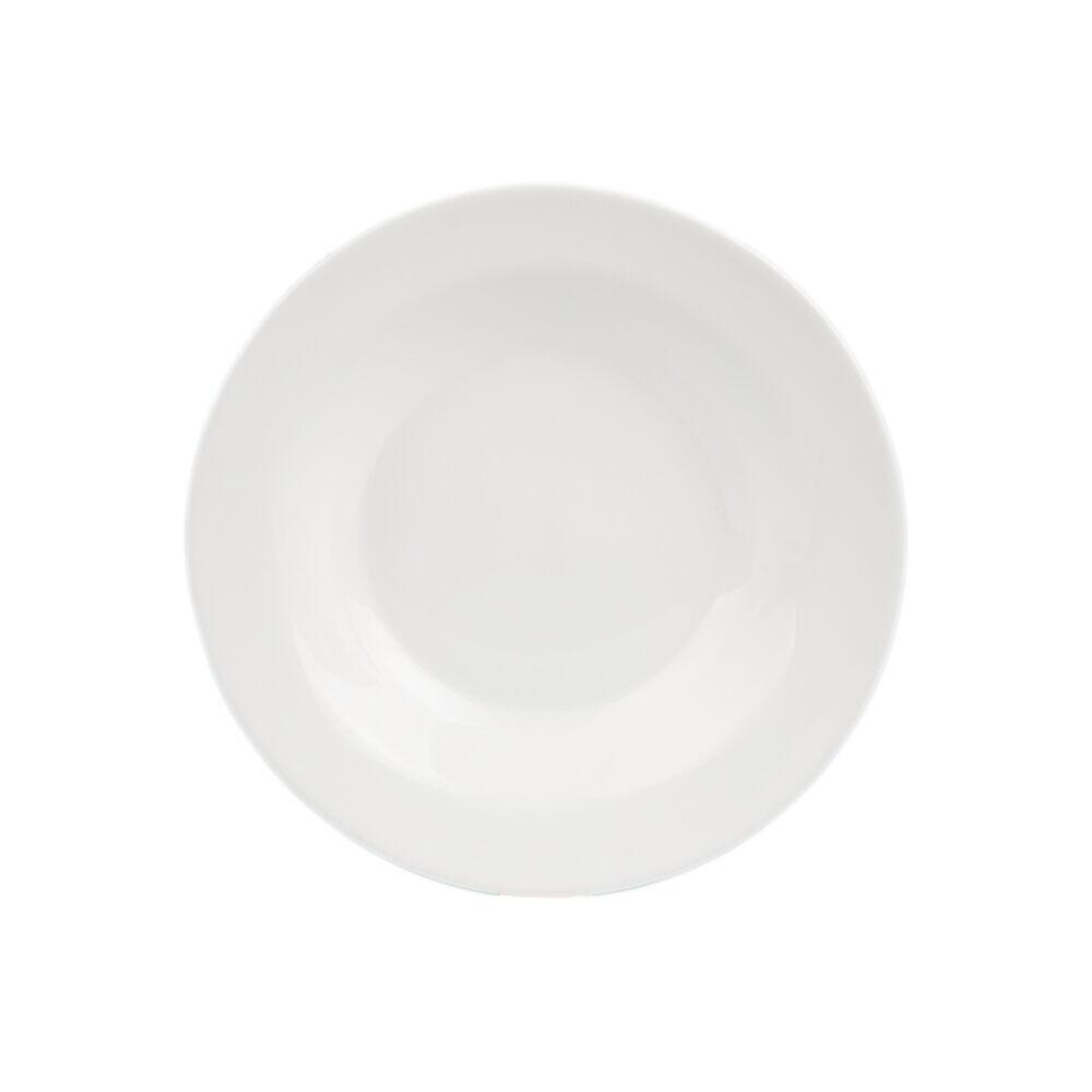 Prato Fundo Branco Vidro 20cm Casa&ideia