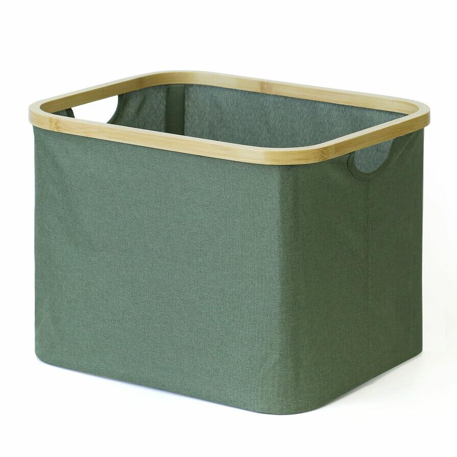 Cesto Dobrável Com Tampa 35l Verde Ecobio 40,5x33x30 Casa&ideia