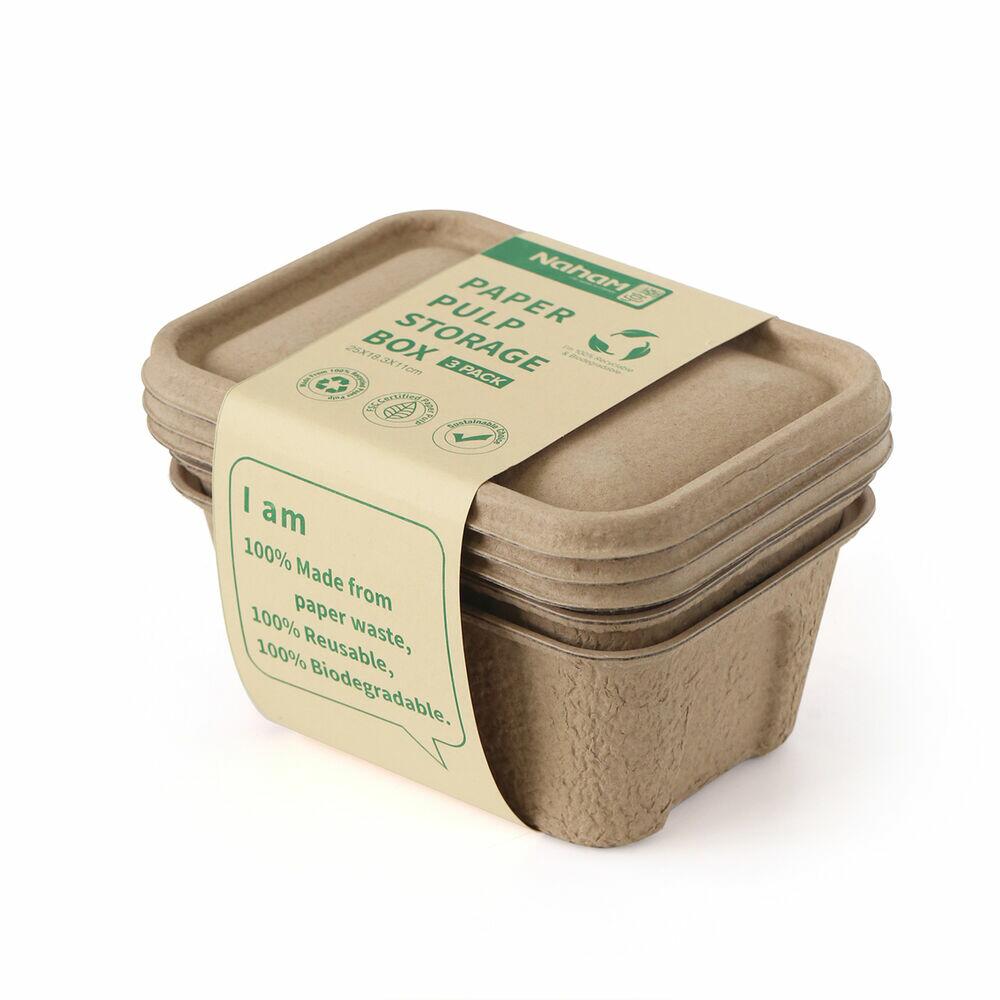 Kit 3 Caixas 100% Reciclada 2,5l Natural Ecobio Casa&ideia
