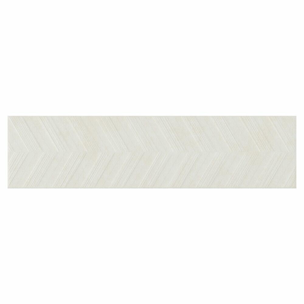 Porcelanato York Decor White Retificado Acetinado 29X117 Portinari