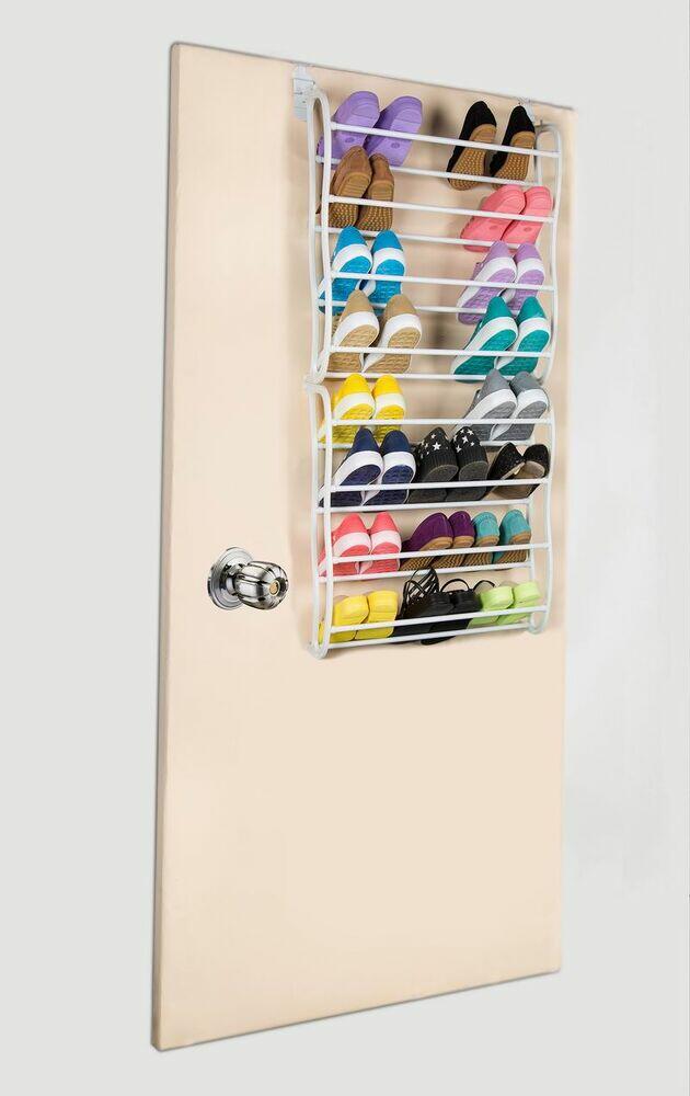 Sapateira para Porta 24 Pares 52x117cm Branco Diagonal