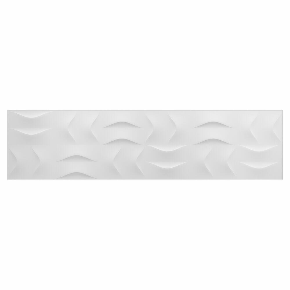Revestimento Parede Luster Decor Whitte Retificado Matte 29X117 Ceusa