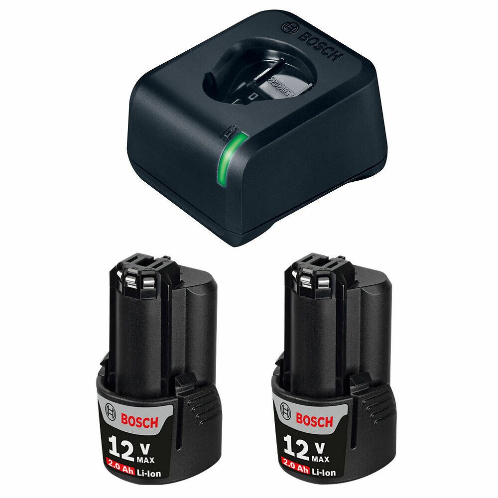 Bateria 12v-20 Starter Kit +2x Gba 2,0ah Azul Bosch