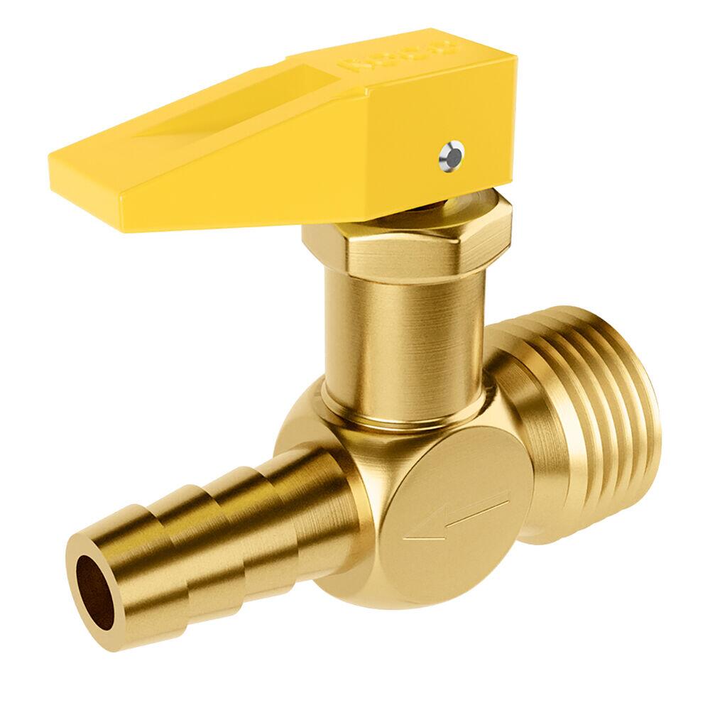 Registro Corta Fogo Fecho Rápido 1/2'' Bsp 3/8'' Tm Latão Roco