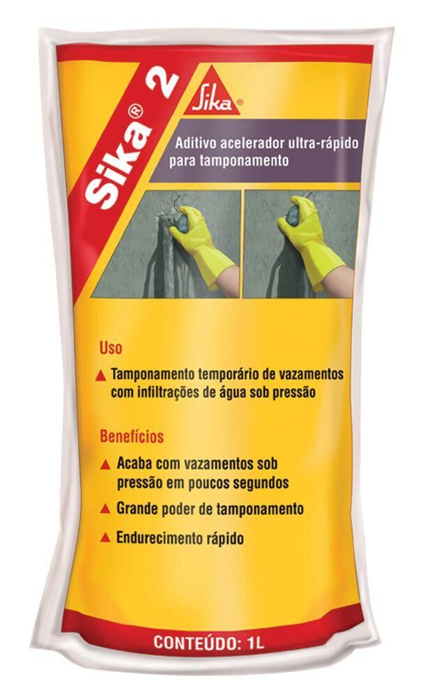 Aditivo Acelerador para Tamponamento Sika 2 1L