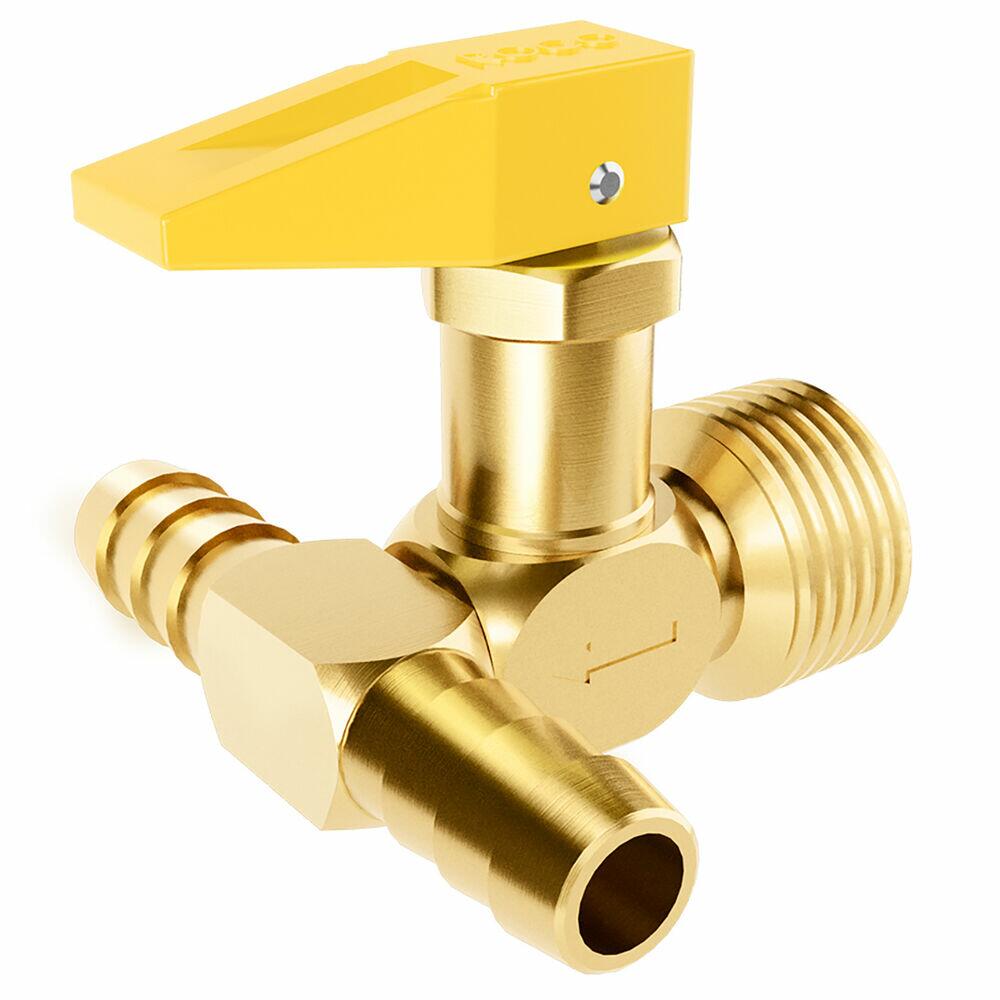 Registro Fecha Rapido Corta Fogo 1/2'' Bsp 3/8'' Tm Latão Roco