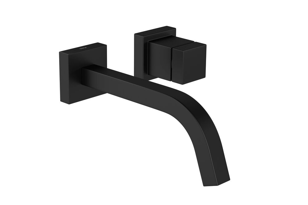 Torneira de Parede para Lavatório Black Matte Cubo Deca