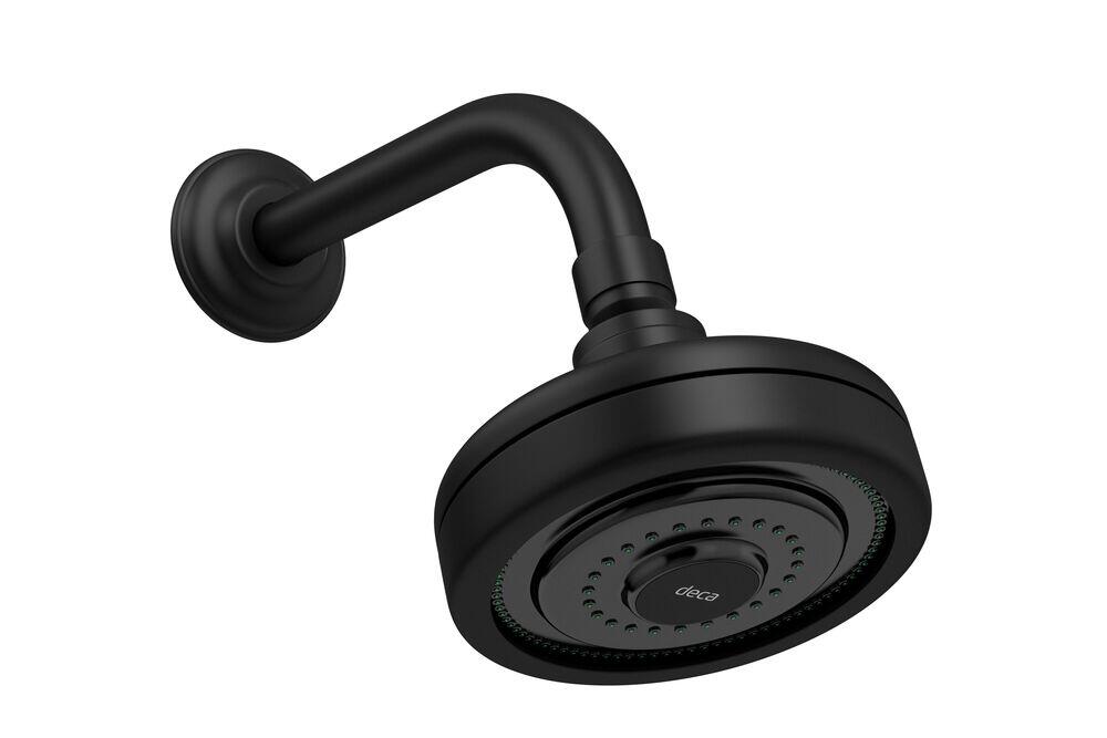 Chuveiro com Tubo Acqua Plus Black Matte 1/2