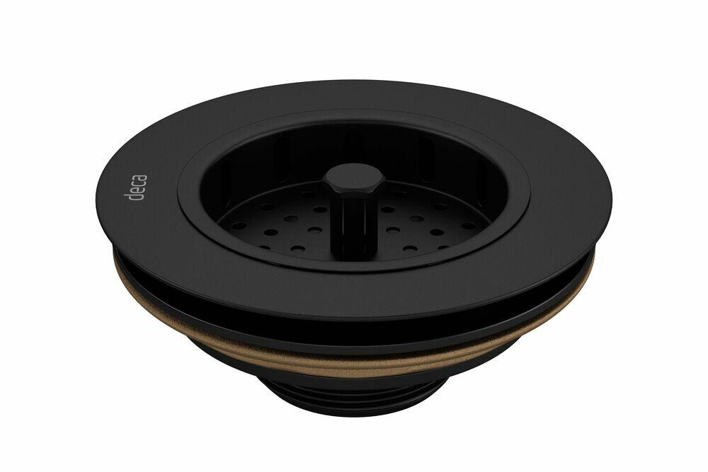 Válvula para Pia de Cozinha Black Matte Deca