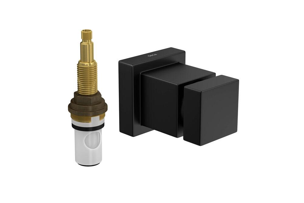 Acabamento para Registro Cubo Black Matte Deca