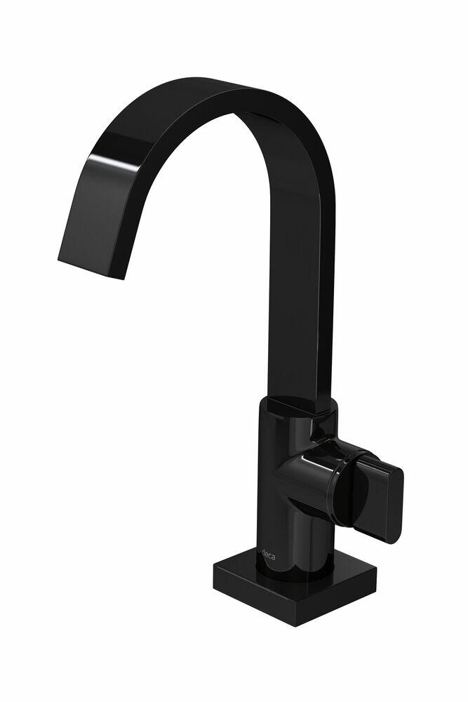 Torneira Mesa Polo Bica Alta BL33 Black Noir Deca