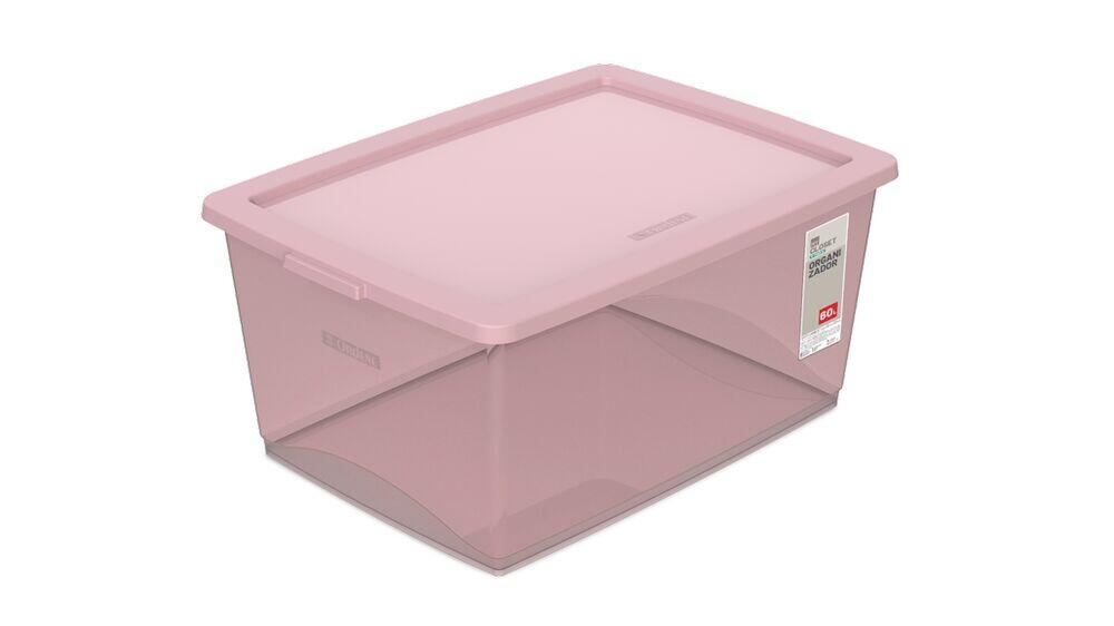 Organizador c/Tampa My Closet 7,5L Rose 23,5x32,5x15cm